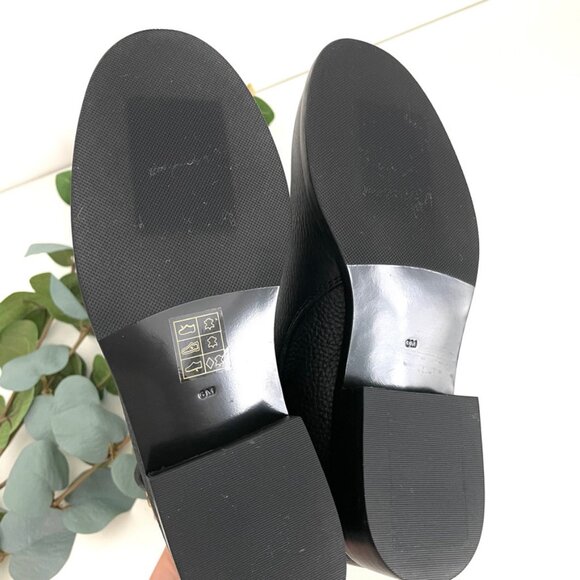 Tory Burch Brooke Black Tumbled Leather Ankle Booties Size 6 NWT - Picture 9 of 10